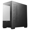 PC Midi Tower DeepCool CG380 3F — Melna, 235×437×451 mm, 2x120 mm sānu + 1x120 mm aizmugurējie ventilatori, apakšējais barošanas bloks, 2,5 collu/3,5 collu HDD