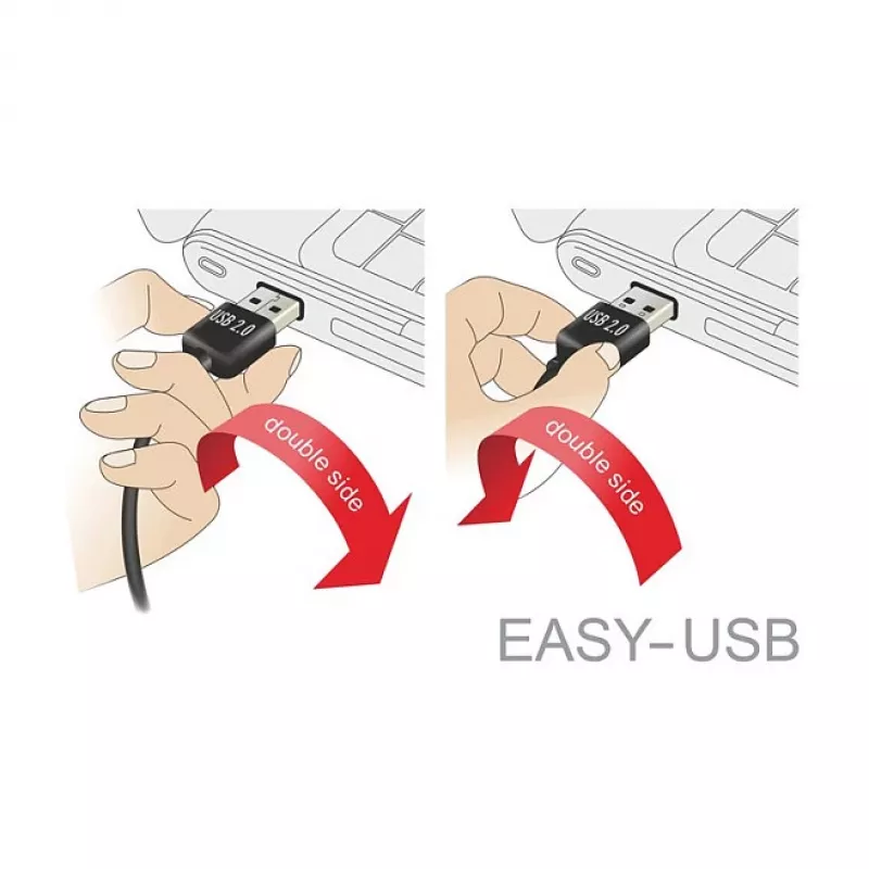 USB kabelis DeLOCK 83857 USB 2.0 3 m USB A Micro-USB B Melns
