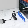 UNITEK uHUB Q4 USB 3.2 Gen 1 (3.1 Gen 1) Type-A 5000 Mbit/s Melns