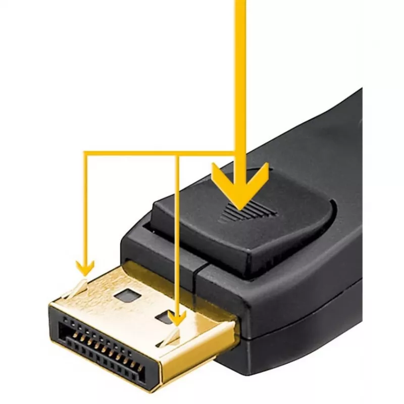 DisplayPort kabelis Goobay 74755 1 m melns
