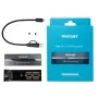 Ārējais NVMe M.2 PCIe SSD korpuss PATRIOT PV810UPNGM — USB-C 3.2 Gen 2, atbalsta 2230/2242/2260/2280, līdz 8 TB, alumīnija, pelēks