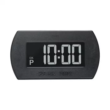 Elektroniskais stāvvietas pulkstenis Needit Park Mini — melns, ABS un stikls, CR-2450 3V, 82×25×45 mm
