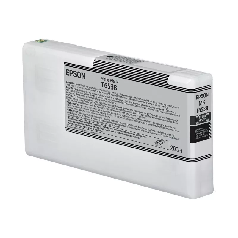 Tintes kasetne Epson C13T65380N matēta melna 200 ml oriģināla atsevišķs iepakojums