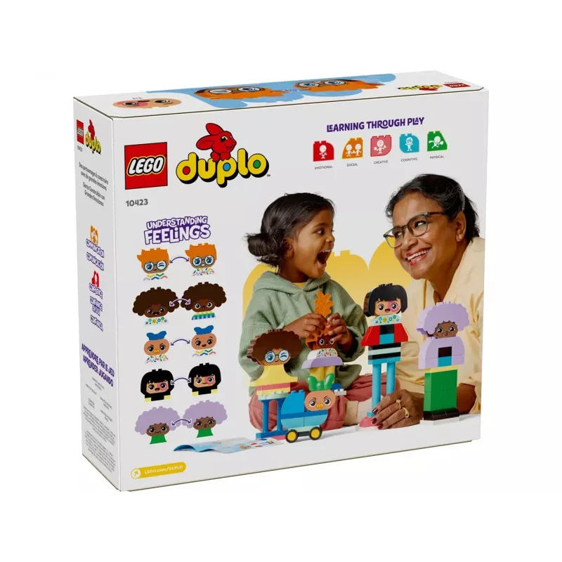 Konstruktors LEGO DUPLO 10423 uzbūvējamu cilvēku komplekts, 71 gab., vecumam no 3 gadiem, figūras augstums 260 mm