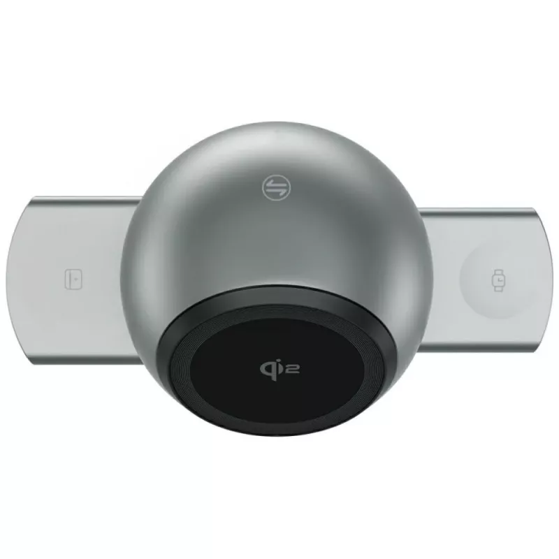 Doku uzlādes stacija ChargeBot Sound Qi2 gre