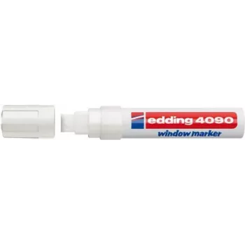 Krīta marķieris Edding 4090 ar slīpu uzgali, balts