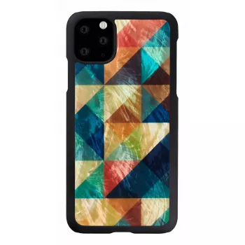 Viedtālruņa maciņš iKins iPhone 11 Pro Max — Mosaic Melns aizsargapvalks