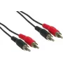 Audio kabelis e+p B 33/2 2,5m 2xRCA Melns