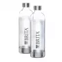 Gāzēšanas pudele BRITA 1043722 — nerūsējošais tērauds, 1 L, caurspīdīga, 2 gab. iepakojumā