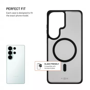 Fixed MagMisty | Aizmugures vāciņš | Samsung | Galaxy S26 Ultra | Polikarbonāts/TPU | Melns