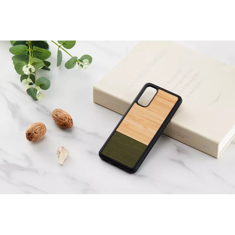 Tālruņa maciņš man and wood Galaxy S20 bambusa mežs melns — aizsardzības vāciņš Samsung Galaxy S20