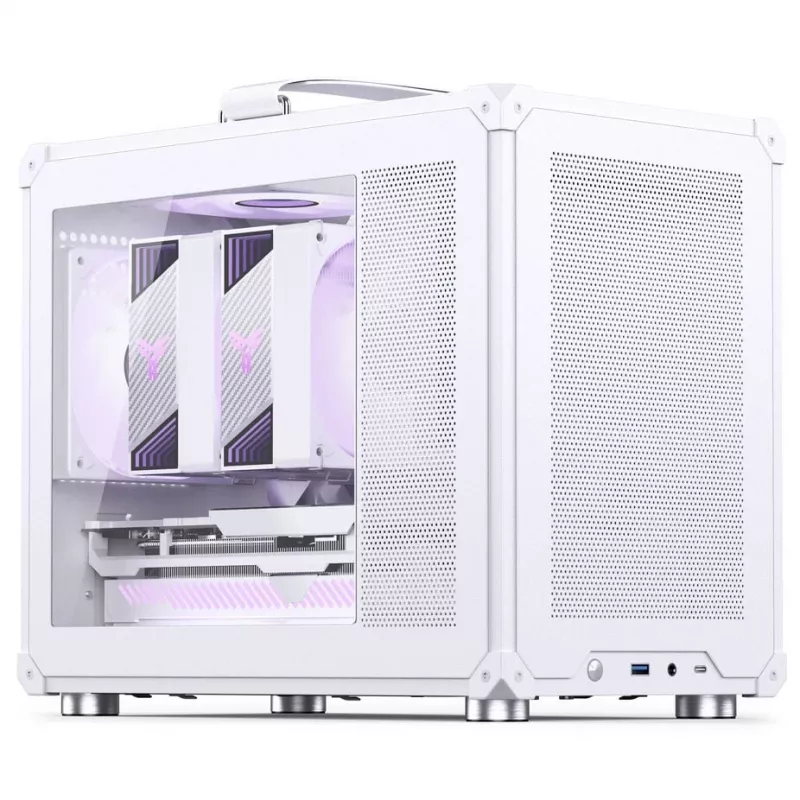 Jonsbo C6 MAX PC korpuss, mini korpuss, Micro-ATX, rūdīts stikls - Wei