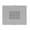 Rack cabinet LANBERG FF01-8047-12SL 47U 800x1000 mm pelēks ar priekšējām un aizmugurējām stikla durvīm un LCD paneļa vietu