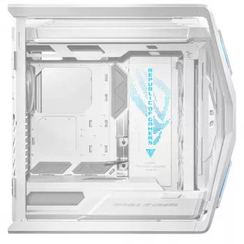 ASUS ROG GR701 Hyperion White, PC, Balts, ATX, EATX, micro ATX, Mini-ITX, Alumīnijs, Multi, Priekšpuse