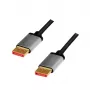 LogiLink DisplayPort kabelis 1 m melns pelēks CDA0104