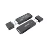 Karšu lasītājs Unitek Y-9327A USB 3.2 Gen 1 Type-A — MicroSD/SD, 2 sloti, 5000 Mbit/s, melns