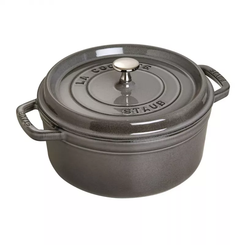 Staub 40509-312-0 kastrolis 5,25 L apaļš grafīts, pelēks