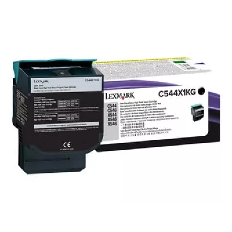 Lexmark C544X1KG - Melna tinte - priekš C544dn, C544dtn, C544dw, C544n, X544dn, X544dn RCS, X544dtn, X544dw, X544n