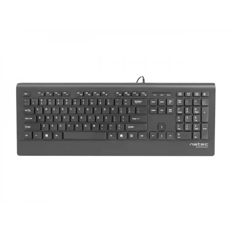 Natec Barracuda - Tastatūra - US - Melna - Tastatūra - ASV angļu - Melna