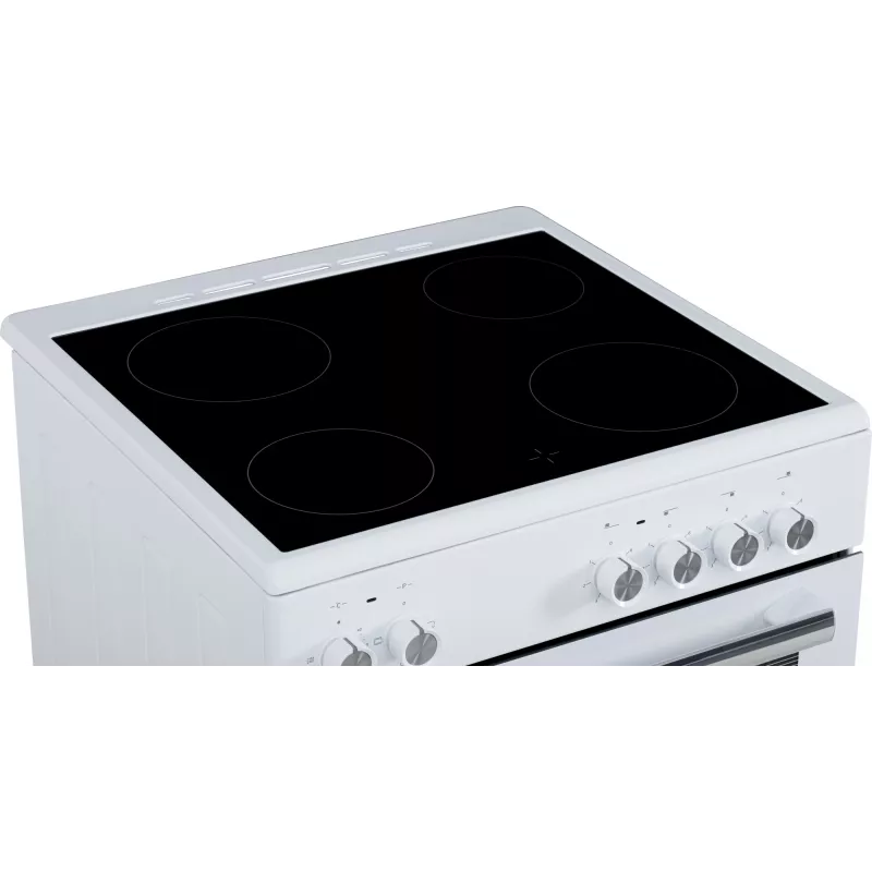 Simfer 6043SEDBB Brīvi stāvoša elektriskā plīts, 62 L, Balta