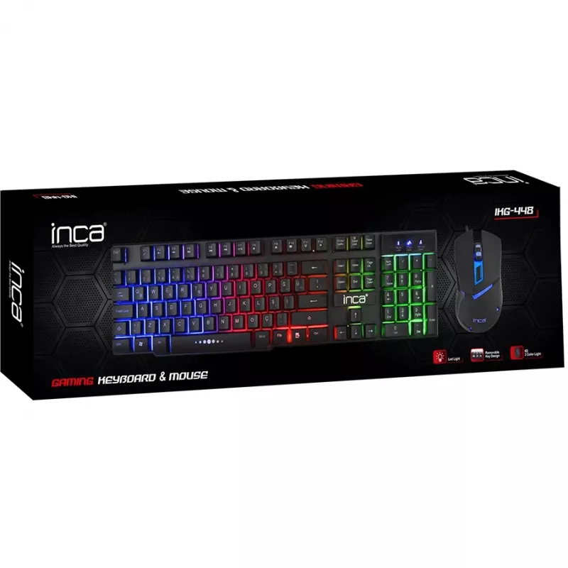 Cian Technology GmbH Cian INCA RAINBOW EFFECT MECHANICAL FEEL spēļu tastatūras un peles komplekts