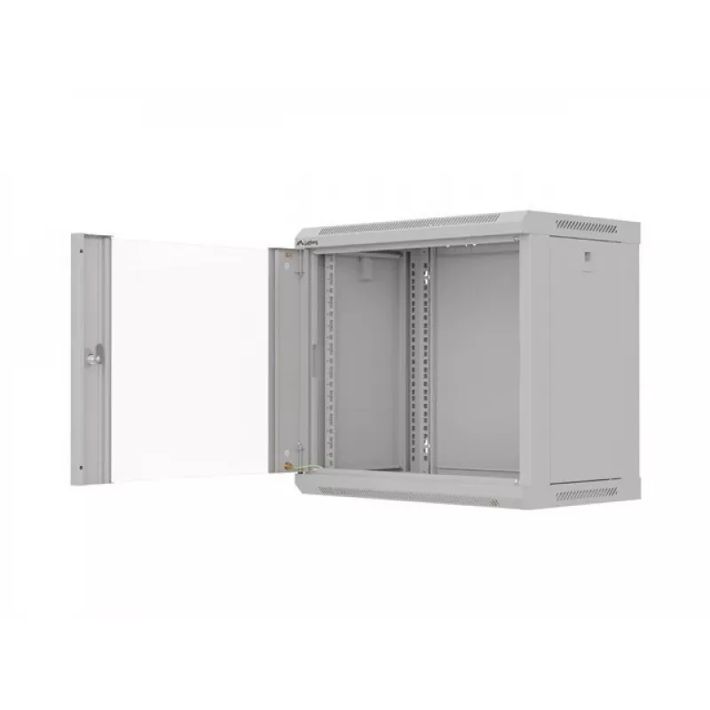 Lanberg WF03-5309-10S statīvais skapis 9U Sienā stiprināms statīvs Melns