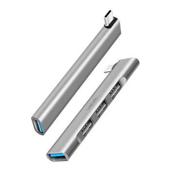 LogiLink USB 3.2 Gen1 4-portu centrmezgls ar USB-C 1x USB3.0 AF 3x USB2.0 AF UA0437