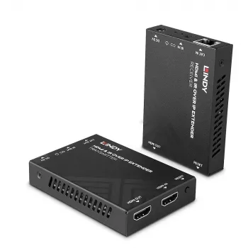 Lindy HDMI un IR pa IP pagarinātājs, 1920 x 1080 pikseļi, AV raidītājs un uztvērējs, 150 m, vadu savienojums, melns, HDCP
