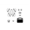 Drons DJI Flip 4 ar 48 MP kameru, 4K (3840x2160), 3110 mAh bateriju, 16 m/s, 14 000 m diapazonu, 4 rotoriem, 0,249 kg, melns/baltss