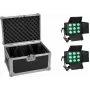 LED gaismas komplekts EUROLITE CLS-9 QCL RGB/WW 9x7W — 9 prožektori, QCL RGB/WW gaismas diodes, katrs 7W
