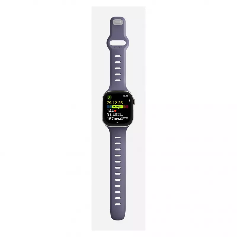 Band Nomad Tempo Band violeta Rubber, Saderīga with smartwatch, 18 mm width, wrist 135–175 mm