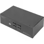 DIGITUS KVM slēdzis, 4 porti, divu displeju, 4K, DisplayPort®