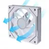 Datora korpusa ventilators Lian Li Uni Fan 12RSLIN3W 120 mm Balts, 12 V, 0.2–2100 RPM, 2.66 mmH2O, FDB