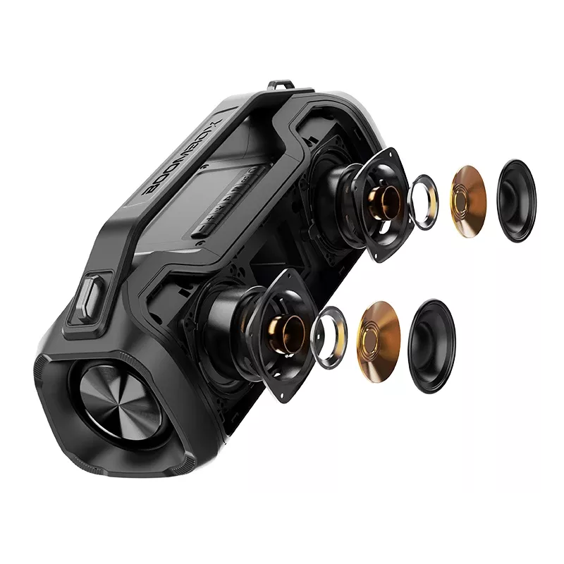 Stereo portatīvais skaļrunis TRACER BigBoy TWS Bluetooth 40W RMS, Bluetooth 5.3, 12h akumulators, melns