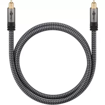 Plus Toslink kabelis (melns/sudraba, 5 metri)