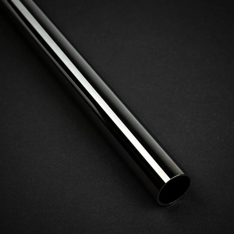 Bitspower None Chamfer misiņa caurule 14mm AD, 500mm, spīdīgi melna