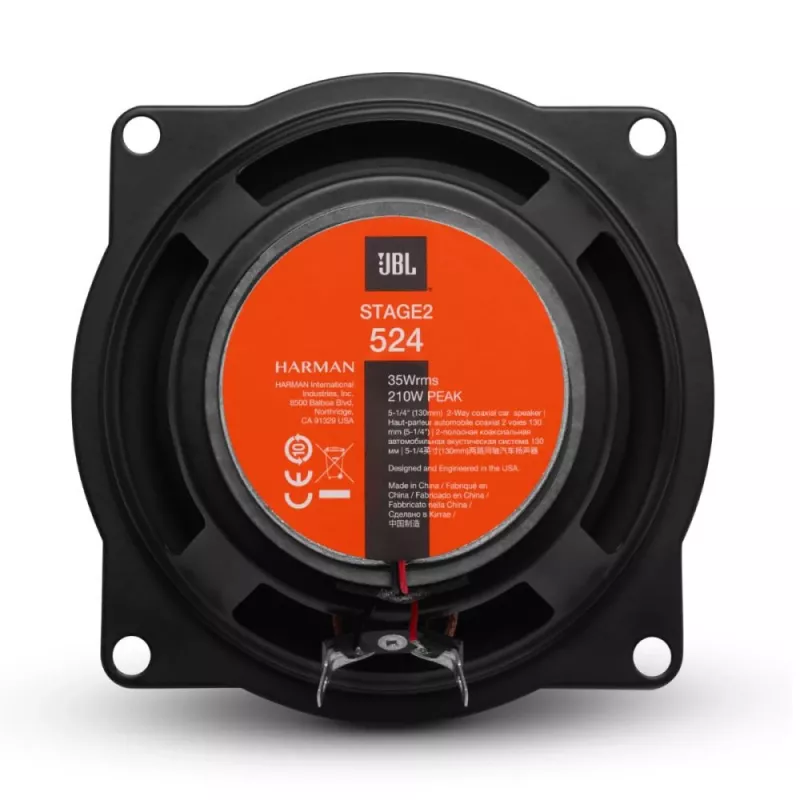 JBL Stage2 524 automašīnas skaļrunis Taisnstūrveida 2 joslu 210 W 2 gab.