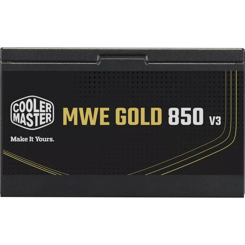Cooler Master Barošanas bloks MWE Gold 850 V3 850W 80+Gold Nenomaināmi kabeļi ATX 3.1 Ventilators 120mm Garantija 5 gadi