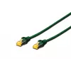 Patch vads Digitus CAT 6A S/FTP DK-1644-A-010/G 1m zaļš