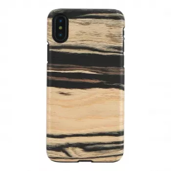 man and wood viedtālruņa maciņš iPhone X/XS — baltais melnkoks, melns