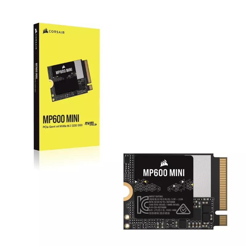 Corsair MP600 Mini - SSD - 2 TB - iekšējs - M.2 2230 - PCIe 4.0 x4 (NVMe)