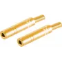Vadu savienotājs ShiverPeaks BS50400-G2 6.3mm zelta krāsas sievišķais 2 gab.