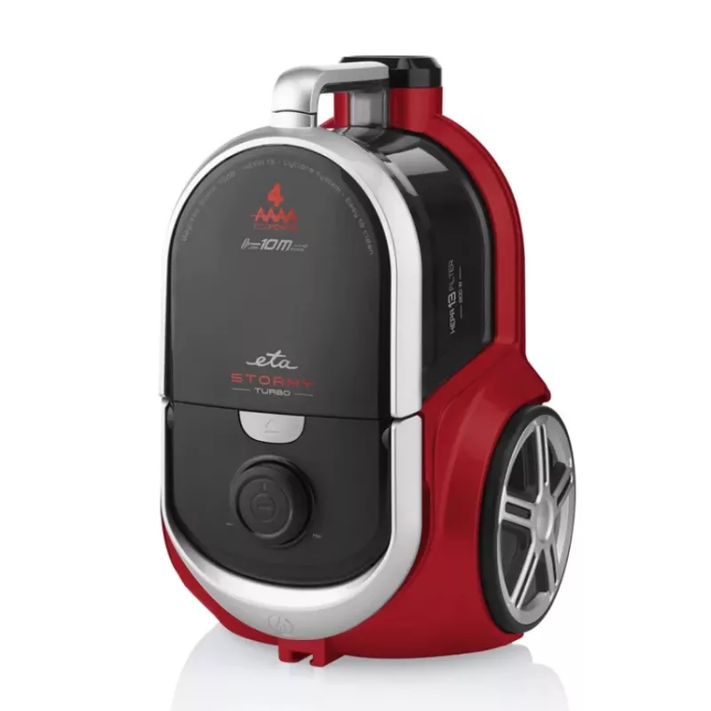 ETA | Putekļsūcējs | ETA351790000 Stormy Turbo | Bez maisa | Jauda 800 W | Putekļu tvertnes tilpums 2,2 L | Melns/Sarkans