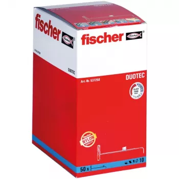 Fischer 537258 skrūvju enkurs / sienas dībelis 50 gab. Skrūvju un dībeļu komplekts 50 mm