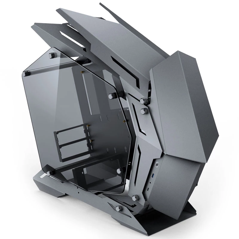 Jonsbo MOD3 Mini Micro-ATX Tower vitrīna ar rūdīto stiklu - Pelēks - Korpuss
