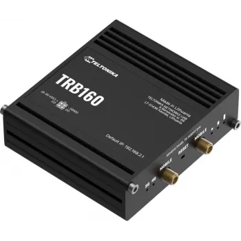 Teltonika Industrie 4G LTE CAT6 IoT tīkla vārteja, digitālā I/O, USB, RMS atbalsts LTE tīkla vārtejas (TRB160)