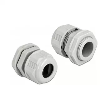 Kabeļa blīvslēgs DeLOCK 60386 Pelēks Plastmasa 2 gab.