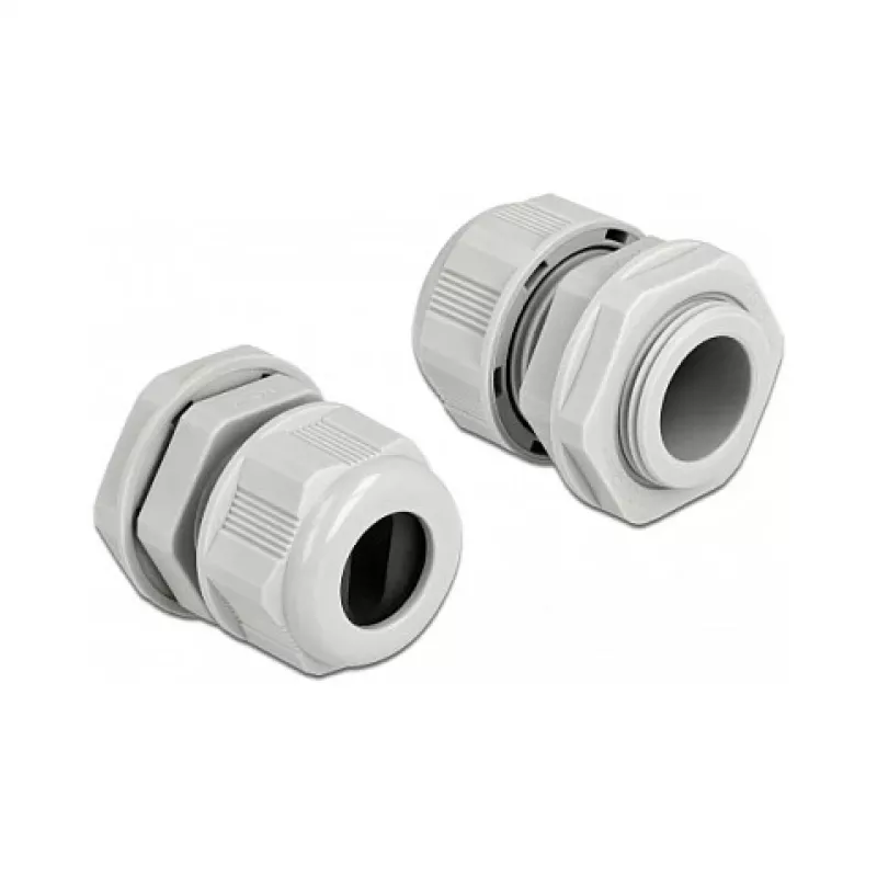 Kabeļa blīvslēgs DeLOCK 60386 Pelēks Plastmasa 2 gab.
