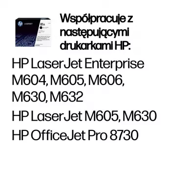 HP 81A Black Original LaserJet Tonera kasetne, 10500 lapas, melna, 1 gab.
