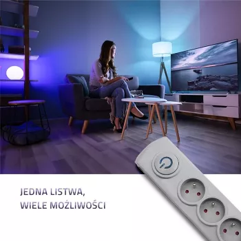 Pārsprieguma aizsargs Qoltec 50272 Pelēks 5 maiņstrāvas ligzdas 230V 3m